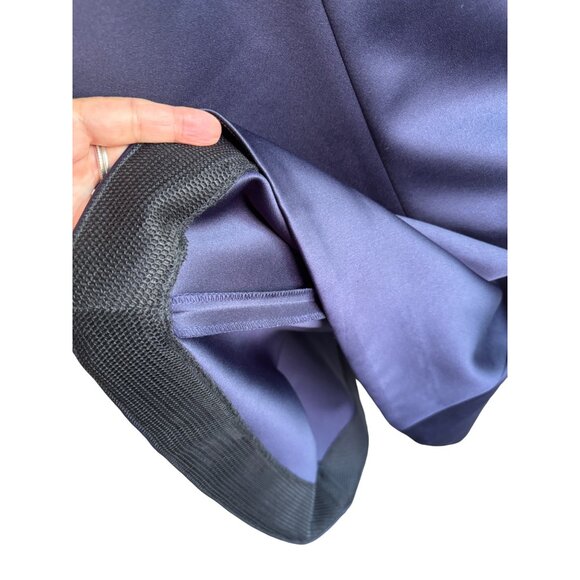 Elliatt Formal Dress Navy Satin Mermaid Revolve Size Small Fitted‎ NWT - Picture 9 of 13